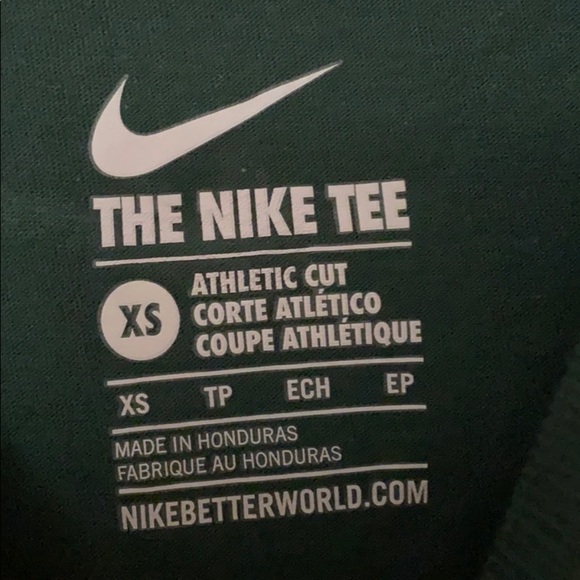 NWOT Nike green athletic cut tee size: XS - Picture 5 of 8